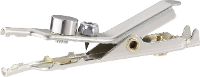 Cliff FCR7911Y Krokodillenklem Zilver Klembereik (max.): 25.4 Mm Lengte: 68.6 Mm 1 stuk(s)
