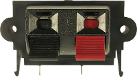 Cliff FE6935 Luidsprekerconnector Bus, inbouw verticaal Aantal polen: 2 1 stuk(s)