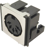 Cliff FM6725 DIN connector Bus, inbouw horizontaal Aantal polen: 5 Zwart 1 stuk(s)