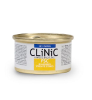 Clinic FSC (blaasgruis) blikvoer kattenvoer 1 tray kip (24 blikjes)