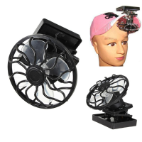 Clip On Solar Sun Power Energy Panel Cooling Cell Fan Outdoor Camping