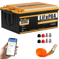 [EU Direct] Cloudenergie 25,6V 320Ah Lifepo4 Batterijpakketten met ingebouwde 200A BMS,met mobiele APP,oplaadbare Lithiu
