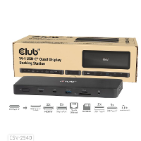 Club 3D 14 1 USB C Quad Display Dockingstation