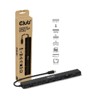 Club 3D 10 1 Portable Dock USB Type C 10Gbps to HDMI 8K30Hz PD3.1 Max.140 Watt dockingstation