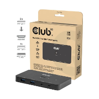 Club 3D CSV 2512 KVM Switch Dual USB C naar HDMI kvm switch