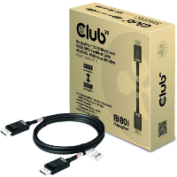 Club 3D Displayport 2.1 VESA DP80 gecertificeerde kabel male male