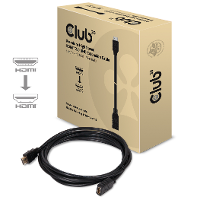 Club3D CAC 1321 HDMI kabel HDMI Verlengkabel HDMI A stekker, HDMI A bus 3.00 M Zwart 4K UHD