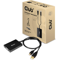 Club 3D Mini DisplayPort 1.2 > Dual Link DVI D adapter 0,6 meter