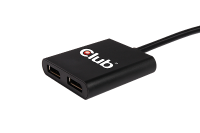 Club3D CSV 5200 2 poorten MST  DisplayPort splitter Zwart