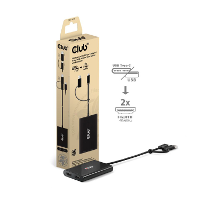 Club 3D USB C naar 2x HDMI Video splitter met DisplayLink hdmi splitter