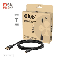 Club 3D USB C naar DisplayPort 2.1 DP54 Bi Directioneel kabel, 8K120Hz 2m
