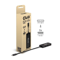 Club 3D USB C naar Triple DisplayPort MST Hub