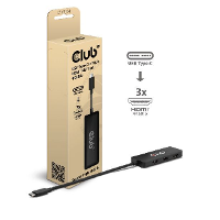 Club 3D USB C naar Triple HDMI MST Hub 4K60Hz adapter