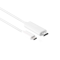 Club3D CAC 1514 USB C displaykabel USB C / HDMI Adapterkabel USB C stekker, HDMI A stekker 1.80 M Wit