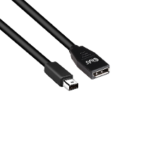 Club3D CAC 1121 DisplayPort kabel Mini displayport / DisplayPort Adapterkabel Mini DisplayPort stekker, DisplayPort bus 1.00 M Zwart