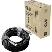 Club3D CAC 1393 HDMI Verlengkabel [1x HDMI stekker   1x HDMI stekker] Zwart Active Optical Cable (AOC) 50 m