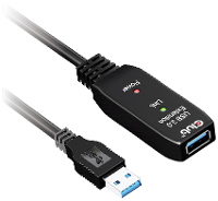 Club3D CAC 1404 USB kabel USB 3.2 Gen1 USB A stekker 5.00 M Zwart