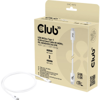 Club3D CAC 1572 USB C kabel USB 4.0 USB C stekker 1.20 M Wit