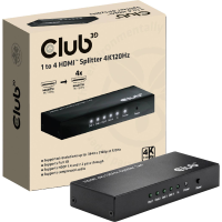 Club3D CSV 1385 HDMI Adapter [1x HDMI bus   4x HDMI bus] Zwart