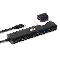 Club3D CSV 1592 USB C (USB 3.2 Gen 2) multiport hub Zwart