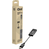 Club3D CSV 7330 DisplayPort / Micro USB / HDMI Adapter [2x DisplayPort stekker, Micro USB   3x HDMI bus] Zwart 14 cm