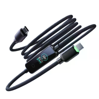 CM1 5A PD240W Type C naar Type C kabel met TFT scherm PD3.1 Snelladen gegevensoverdracht koperen kernlijn 1,2M lang voor