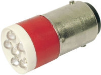 Cml 18640350c Led Lamp Ba15d Rood 24 V/dc, 24 V/ac 1260 Mcd