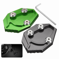 CNC Side Stand Kickstand Enlarge Plate Pad For Kawasaki GTR1400 ZX14R 08 15