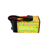 CNHL Pizza serie 22.2V 1350mAh 6S 150C Lipo batterij met XT60 stekker voor RC Drone