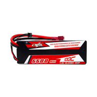 CNHL Racing Series 7.4V 6600mAh 100C 2S Hard Case LiPo Batterij T Dean Plug voor RC Auto