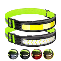 COB Sensor Koplamp Ingebouwde Accu Vislamp Oplaadbare 6 Modi Hoofdlamp Buiten Campen Zaklamp