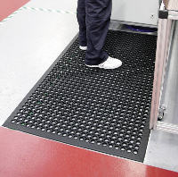 COBA Europe RP010001 RAMPMAT Werkplaatsmat (l x b x h) 1.5 M x 0.9 M x 14 mm Zwart