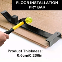 Cold Rolled Steel Pry Bar Flooring Installation Tool Chrome Vanadium Steel Pull Hook Gap Repair 90 Degree Design Felted