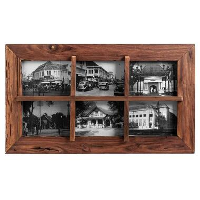 Collage fotolijst Andy   bruin   39,5x69x3,5 cm   Leen Bakker