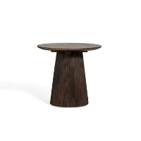 Bijzettafel Mokka Donkerbruin Ø50cm