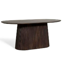 Eettafel Mokka Donkerbruin 180cm