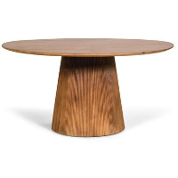 Eettafel Mokka Rond Lichtbruin   Ø150cm