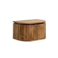 Nachtkastje Mokka   Lichtbruin Hangend