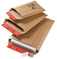 Colompac CP010.05 ColomPacÂ® verzendenvelop Rigid plus 250 x 340 x  50 mm (B x H x D) zonder venster met zelfhechtende vermogen kracht liner golfkarton bruin 1