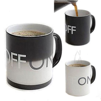 Color Changing Water Cup On/ Off Switch Coffee Mug Cup Ceramic Mug Creative Gift