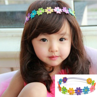 Colorful Sunflower Lace Headdress Baby Hair Band