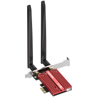 COMFAST CF BE200 Pro WIFI7 Netwerkkaart 8774 Mbps Hoge snelheid bluetooth 5.4 PCIE WiFi kaart met 2*5dBi antenne voor De