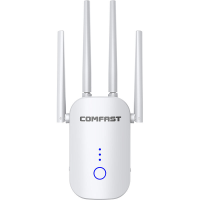 COMFAST CF WR758AC 2.4G/5G Draadloze WiFi Range Extender 1200Mbps Dual Band Repeater WiFi Booster met 4 Ethernet Antenne