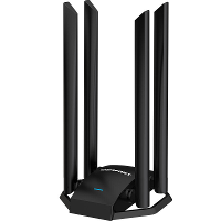 COMFAST CF WU785AC 1300Mbps Draadloze Netwerkkaart 2.4G/5GHz Dubbele Band USB WiFi Ontvanger Adapter met 4*6dbi Hoge Gai