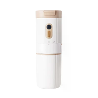 Comfook 15W 2 in 1 draagbare koffiemolen en reismok 400 ml geïsoleerde beker ingebouwd pour over filter oplaadbare koffi