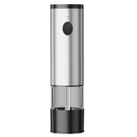 Comfook Elektrische Peper Grinder RVS USB Oplaadbaar Verstelbare Maalgraad Keramische Burr Molen Automatische Zout Molen