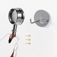 Comfook Lijmverwarmde Wand Montage Portafilterhouder Haak Koffiekopgreep Haak 304 Roestvrij Staal Mini Wandhaak Compatib