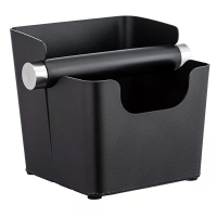 Comfook Metalen Compacte Koffie Espresso Knock Box Koffieafvalbak Espresso Puck Bak Espresso Grondjes Bak met Siliconen