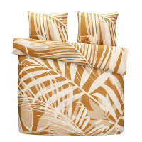 Comfort dekbedovertrek Nine   caramel   200x200/220 cm   Leen Bakker