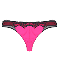 Comfortable Low Waist Seamless Sexy Pink Lace Women Thong Panties